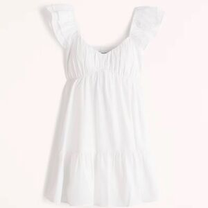 Abercrombie White Flowy Short Dress | Bridal Shower | Graduation | Engagement